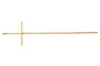 Crocefisso iniettofuso in zama - Finiture: ramato, ottonato antico, ottonato lucido cm. 67 x 16