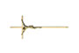 Crocefisso iniettofuso in zama - Finiture: ramato, ottonato antico, ottonato lucido cm. 45 x 18