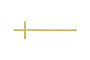 Crocefisso iniettofuso in zama - Finiture: ramato, ottonato antico, ottonato lucido cm. 56,5 x 15,5