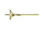 Crocefisso iniettofuso in zama - Finiture: ramato, ottonato antico, ottonato lucido cm. 55 x 17