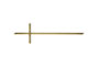 Crocefisso iniettofuso in zama - Finiture: ramato, ottonato antico, ottonato lucido cm. 59 x 18