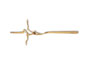Crocefisso iniettofuso in zama - Finiture: ramato, ottonato antico, ottonato lucido cm. 54 x 18